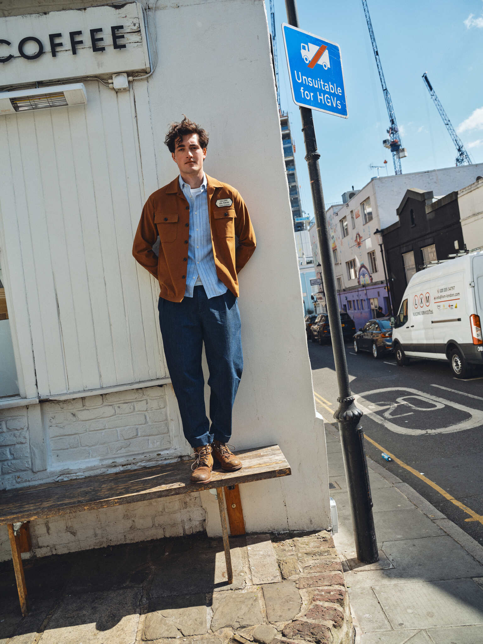 Modelshot / Blue Chambray / Detail